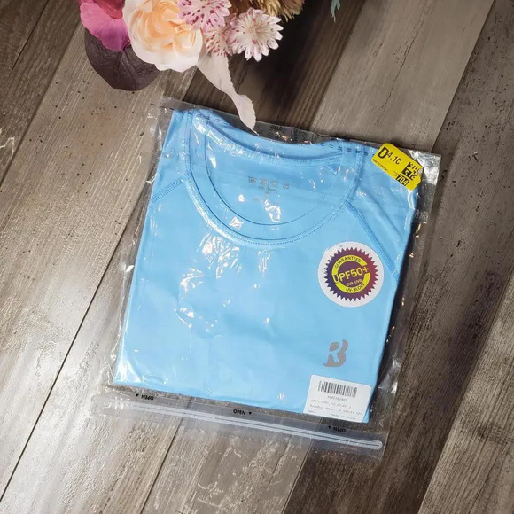 NWT Roadbox Sun Protection Shirts for Men UPF 50+ Long Sleeve Rash Guard Blue - Picture 5 of 12